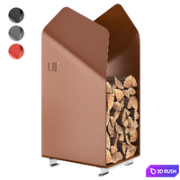 Firewood rack Woodpile firewood 3D Model Vray, Corona