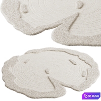 Round carpet 3D Model Corona
