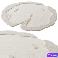 Round carpet 3D Model Corona
