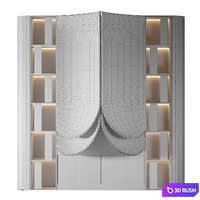 Fireplace 03 3D Model Vray, Corona