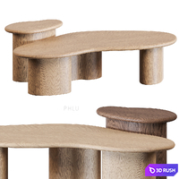Phlu tables AM PM 3D Model Vray, Corona