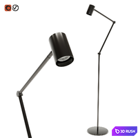 Lamp floor IKEA NIMONE floor lamp 3D Model Vray, Corona