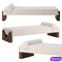 V Day Bed by Dusty Deco 3D Model Corona