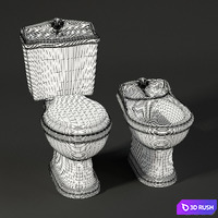 WC &amp; BIDET by AZZURRA 3D Model Vray
