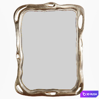 Baker Biomorphic Mirror 3D Model Vray