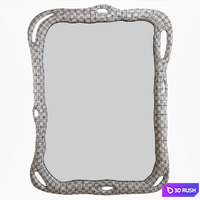 Baker Biomorphic Mirror 3D Model Vray