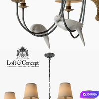 Suspension Norman Bird Chandelier 8 3D Model Vray