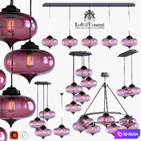 HANGING LAMP MINARET PENDANT 3D Model Vray