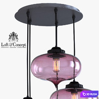 HANGING LAMP MINARET PENDANT 3D Model Vray