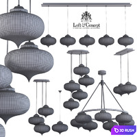 HANGING LAMP MINARET PENDANT 3D Model Vray