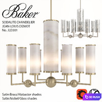 Baker No. JLD301 Sodalite Chandelier 3D Model Corona