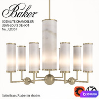 Baker No. JLD301 Sodalite Chandelier 3D Model Corona
