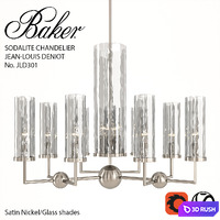 Baker No. JLD301 Sodalite Chandelier 3D Model Corona