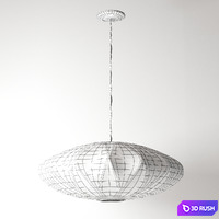 Criss Cross Bubble Lamp 3D Model Vray