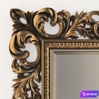 Italian floor mirror 3D Model Vray