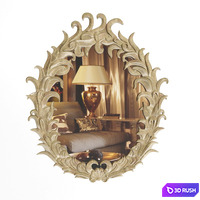 Quetzal Mirror (Arteriors Home) 3D Model Vray