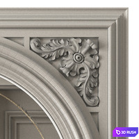 Mirror with carving 3D Model Corona