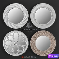 Dantone round mirror 3D Model Vray, Corona
