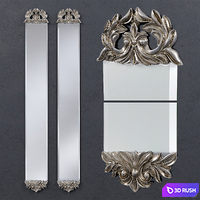 Deknudt Slim Classic Wall Mirror 3D Model Vray