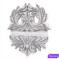 Deknudt Slim Classic Wall Mirror 3D Model Vray