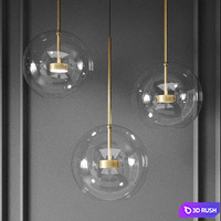 Suspenting lamps giopato &amp; coombes bolle bls mono lamp 3D Model Standard