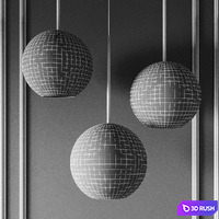 Suspenting lamps giopato &amp; coombes bolle bls mono lamp 3D Model Standard