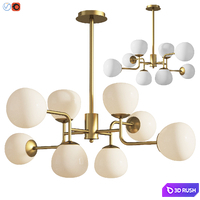Chandelier Pendant Lamp Erich Maytoni 3D Model Vray, Corona