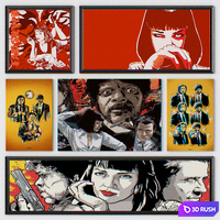 Posters Pop Art 3D Model Vray, Corona