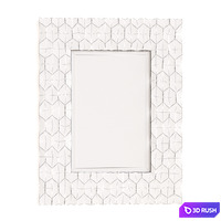 Brass Hexagon Mirror 3D Model Corona