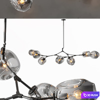 Chandelier 3D Model Vray, Corona