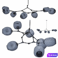 Chandelier 3D Model Vray, Corona