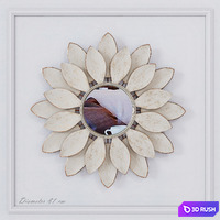 HPDecor _ Mirror Shabby Flower 3D Model