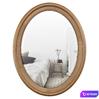 Oval Wood Wall Mirror DBHC4231 3D Model Vray