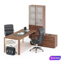 LAS LULIO Executive Desk 3D Model Corona