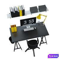 IKEA set # 14 3D Model Vray