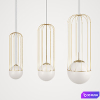 Hanging lamp Maytoni Telford 3D Model Vray