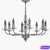 Chandelier Maytoni Monte Carlo | 2 3D Model Vray