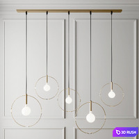Aura Linear 5 piece 3D Model Corona