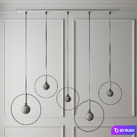 Aura Linear 5 piece 3D Model Corona