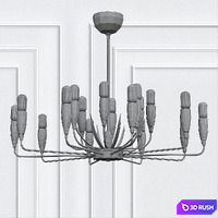 Hardy Chandelier By Arteriors Home 3D Model Vray
