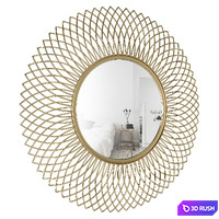 Henninger Metal Glam Accent Mirror 3D Model Vray