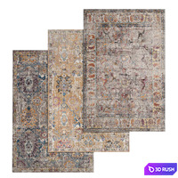 Carpets Set 87 3D Model Vray, Corona