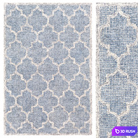 Langdon Handmade Trellis Area Rug 3D Model Corona
