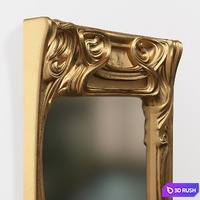 Art Nouveau frame 3D Model Vray