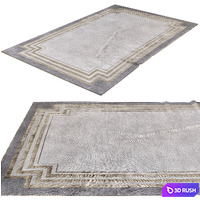 Deco Border Rug by Tim Gosling - THE RUG COMPANY 3D Model Vray