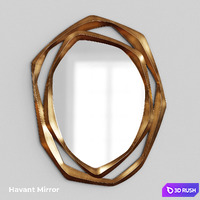 John-Richard Collection_Havant Mirror 3D Model Corona