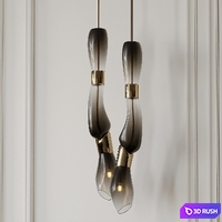 Vincenzo De Cottis Pendant Lamp by De Cotiis 3D Model Corona