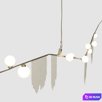 Chandelier Cherry Bomb Fringe 3D Model Corona