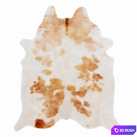 Spotted Brown And White Cowhide Rug 3D Model Vray
