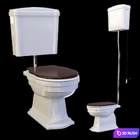 Toilet Ceramica Althea Royal 3D Model Vray
